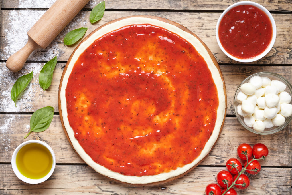 tomate natural pizza casera