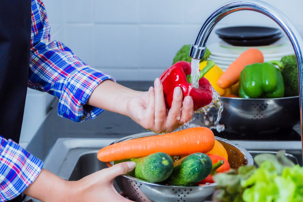 lavar y desinfectar frutas y verduras