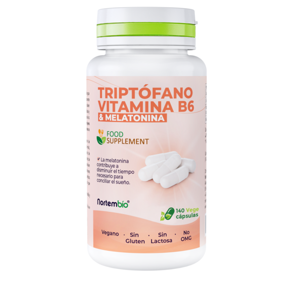 Triptófano y Vitamina B6 con Melatonina