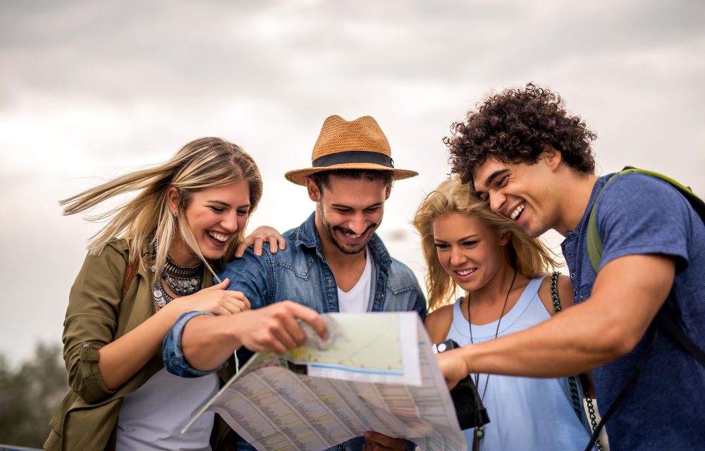 jóvenes en free tour